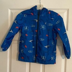 Quality Joules Rain Jacket with Sea Creature Print